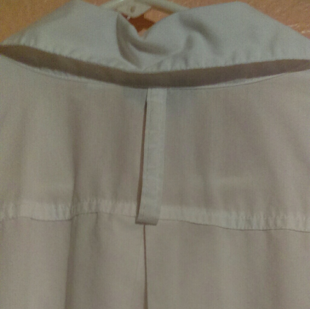Joan Rivers white button down shirt with pockets - Picture 6 of 8